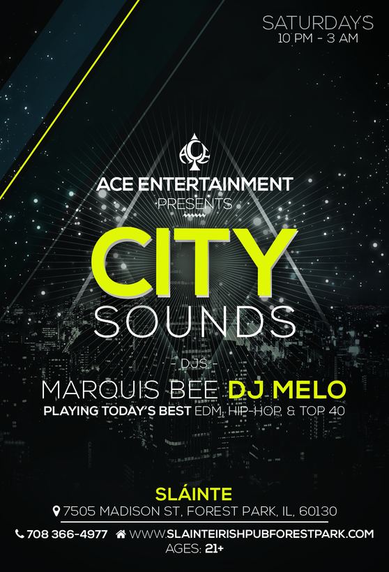 City Sounds Saturdays flyer, Sláinte, Forest Park