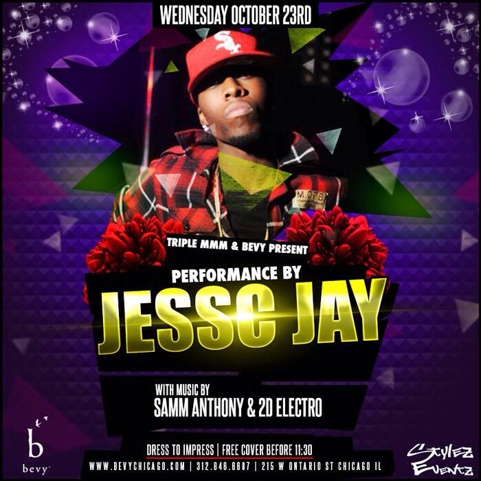 Jesse Jay live flyer, Bevy, Oct 2013